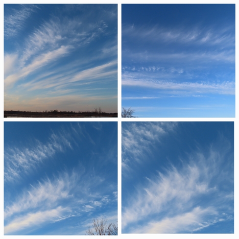 Feathery clouds March 29/24 Leamington, ON