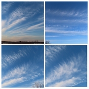Feathery clouds March 29/24