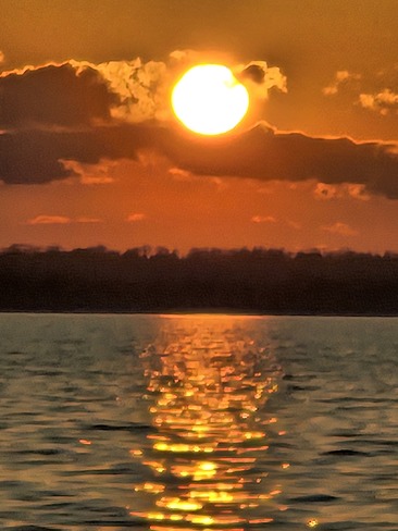 sunset in georgina Elmhurst Beach, ON