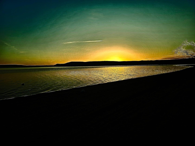 Sunset on Travers Reservoir Travers, Alberta, CA