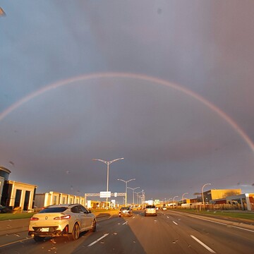 Rainbow over Montreal