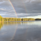 Double Rainbow over South Algonquin.