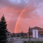 Sunrise Rainbow in Newmarket Ontario