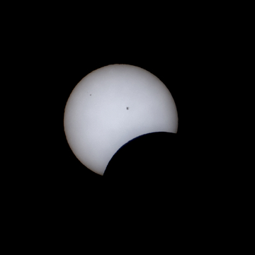 Eclipse 2024 and sunspots