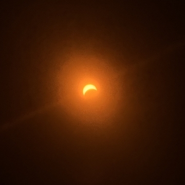 Solar eclipse 2024 through glasses