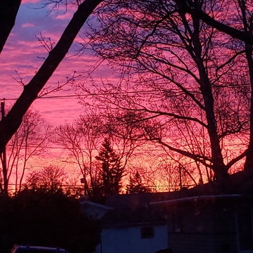 ciel a Quebec au petit matin