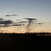 Strange cloud formation