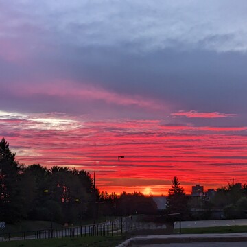 Red morning sky