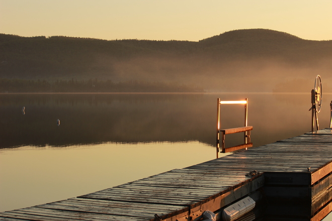 La douceur d'un matin au Lac Ouareau Saint-Donat, Québec Canada