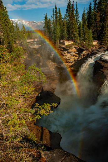 Athabasca Falls Rainbow 1