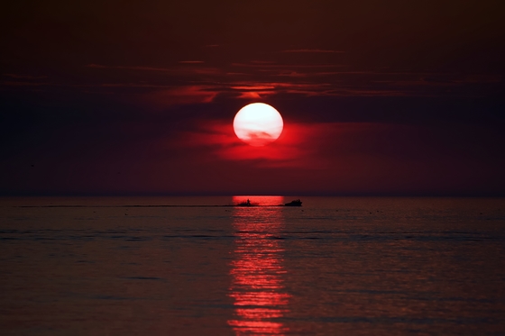 Sun Set on Lake Huron.