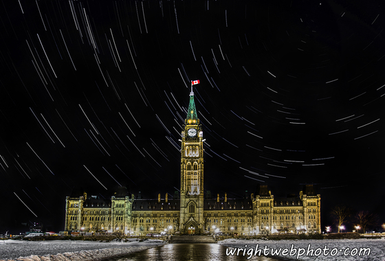 Stars Over Parliament. Ottawa ON