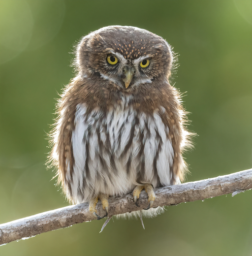 Curious Northern Pygmy Owl 