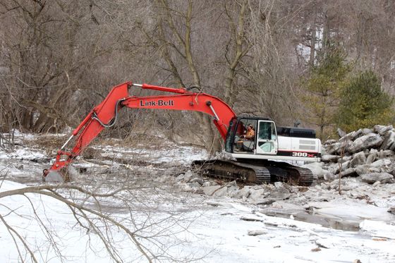 Clean up after massive flooding along the Humber River March 17/19
