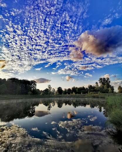 Beautiful sky and reflection